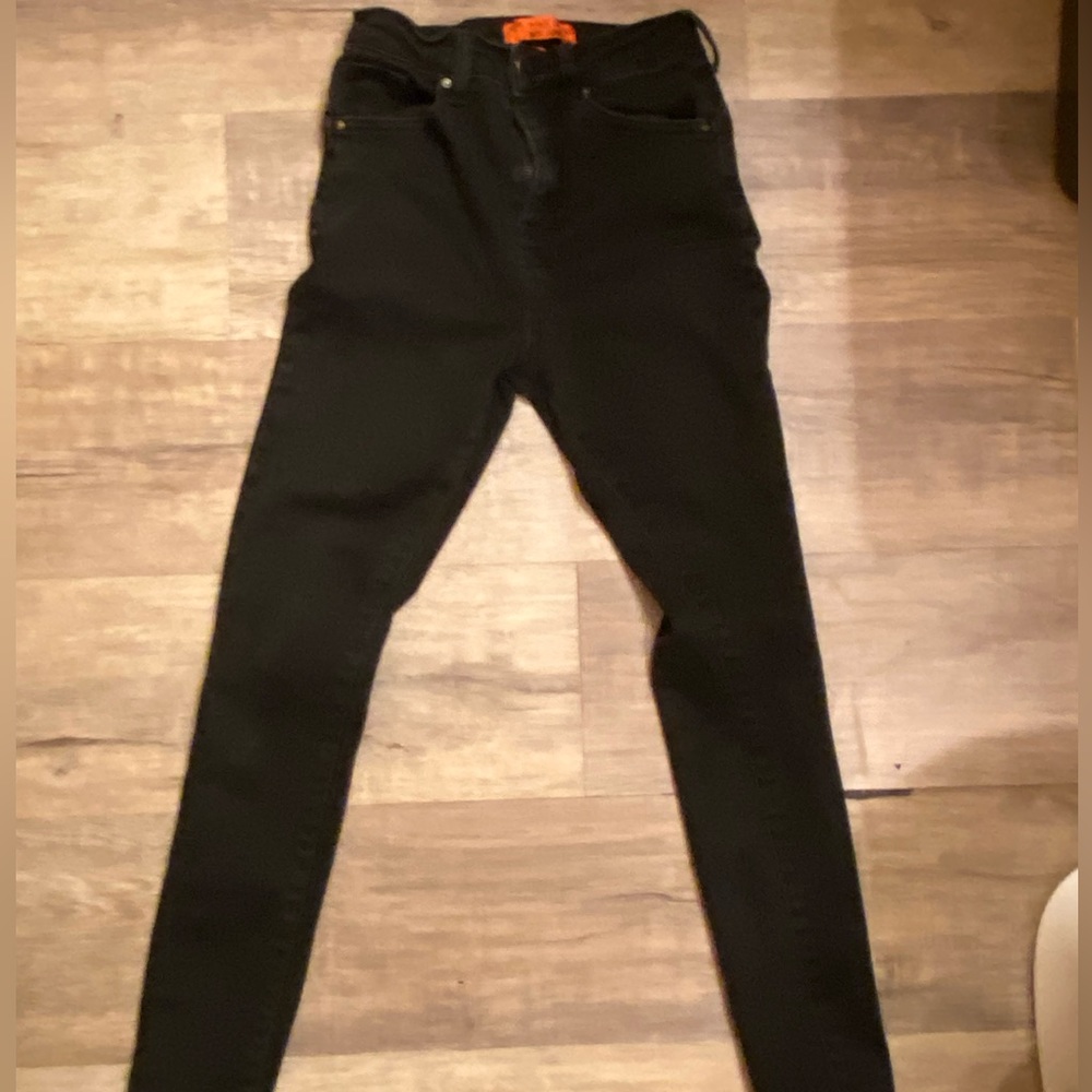 Women Black Denim Jeans Skinny Size 26